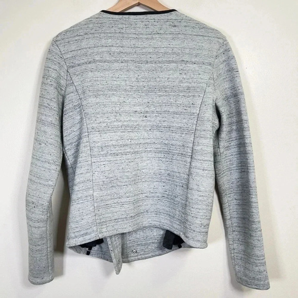 SCOTCH & SODA | MAISON SCOTCH GREY ZIP BLAZER JACKET - Picture 14 of 16